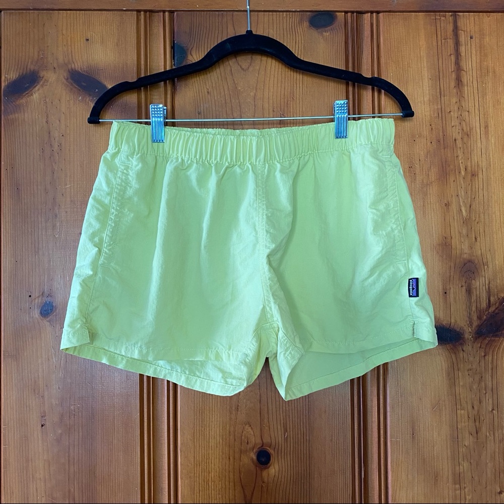 Patagonia Neon Yellow Shorts